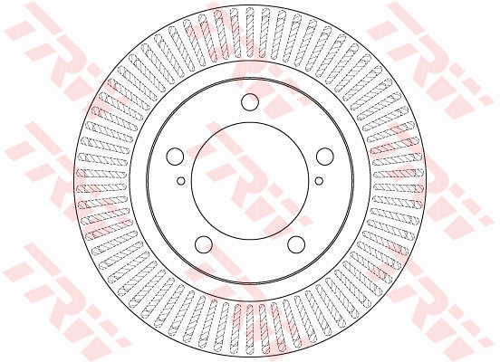 TRW Bremseskive df6239s 340mm 32mm for LEXUS