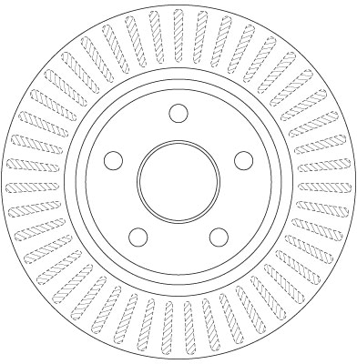 TRW Bremseskive df6251 328mm 30mm for JEEP