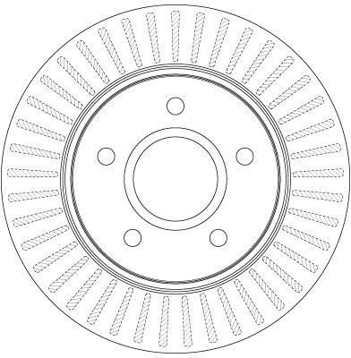 TRW Bremseskive df6253s 302mm 28mm for DODGE