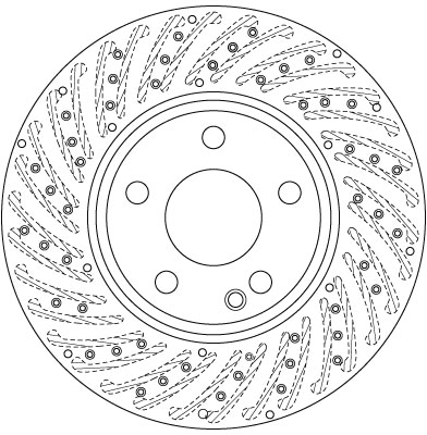 TRW Bremseskive df6262s 295mm 28mm for MERCEDES-BENZ