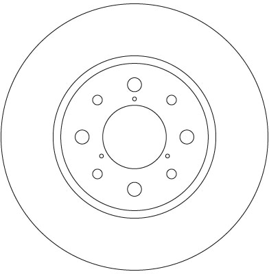 TRW Bremseskive df6347 251mm 10mm for ALFA ROMEO