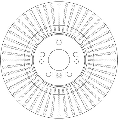 TRW Bremseskive df6456s 375mm 32mm for MERCEDES-BENZ