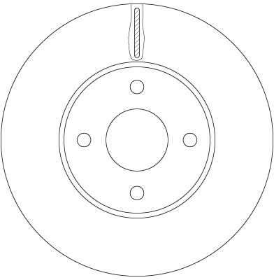 TRW Bremseskive df6520 ventileret 278mm 25mm for FORD