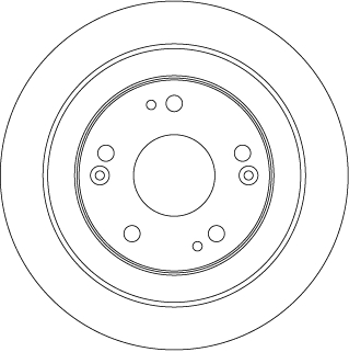 TRW Bremseskive df6526 276mm 10mm for HONDA