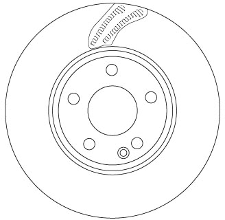 TRW Bremseskive df6591 295mm 28mm for MERCEDES-BENZ