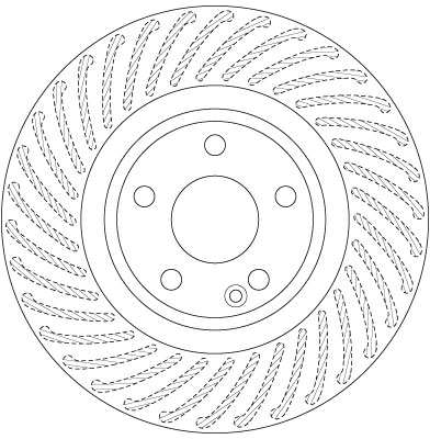 TRW Bremseskive df6631 320mm 30mm for MERCEDES-BENZ