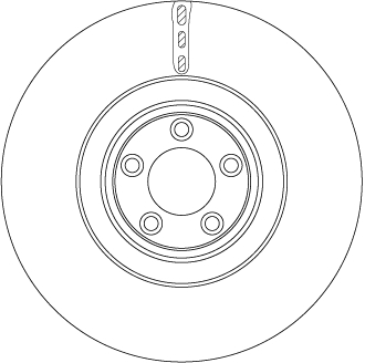 TRW Bremseskive df6651s 380mm 36mm for JAGUAR