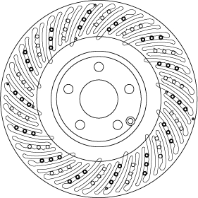 TRW Bremseskive df6674s 344mm 32mm for MERCEDES-BENZ