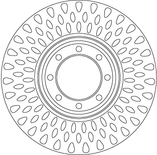 TRW Bremseskive df6688s 294mm 24mm for IVECO