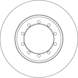 TRW Bremseskive df6711 284mm 16mm for FORD