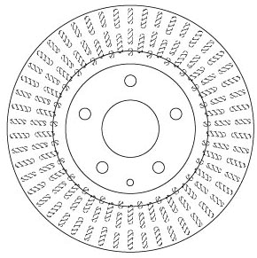 TRW Bremseskive df6731 295mm 25mm for MAZDA