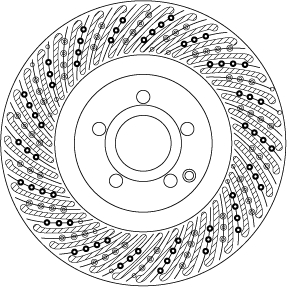 TRW Bremseskive df6775s 344mm 32mm for MERCEDES-BENZ