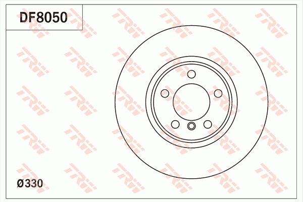 TRW Bremseskive df8050 330mm 24mm for BMW