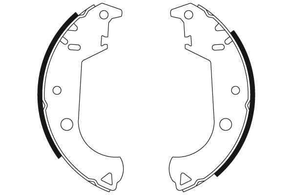 TRW Bremsebakkesæt gs8442 for FIAT