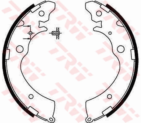 TRW Bremsebakkesæt gs8559 for HONDA SUZUKI