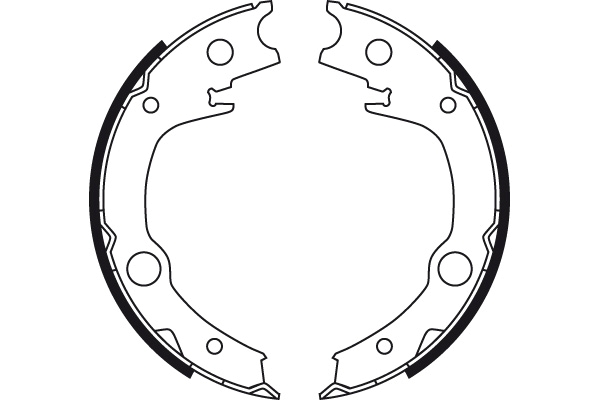 TRW Bremsebakkesæt, parkeringsbremse gs8723 for TOYOTA SCION
