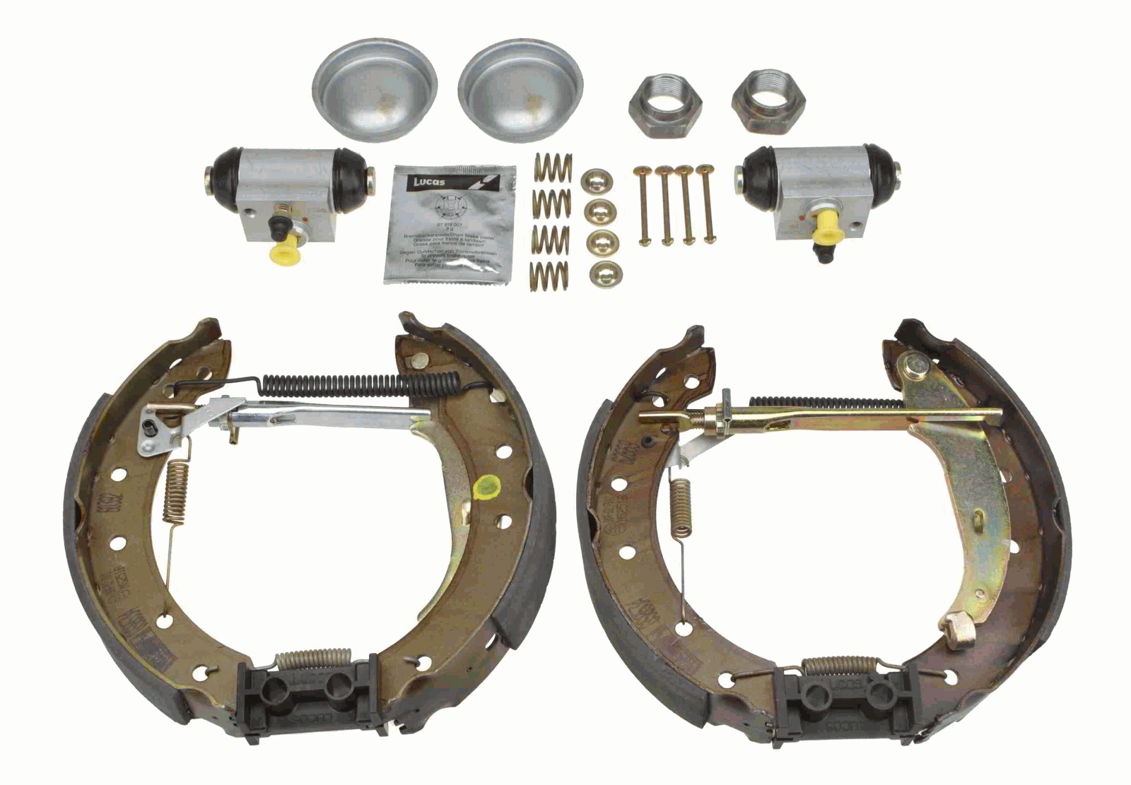 TRW Bremsebakkesæt gsk1255 for PEUGEOT CITROËN