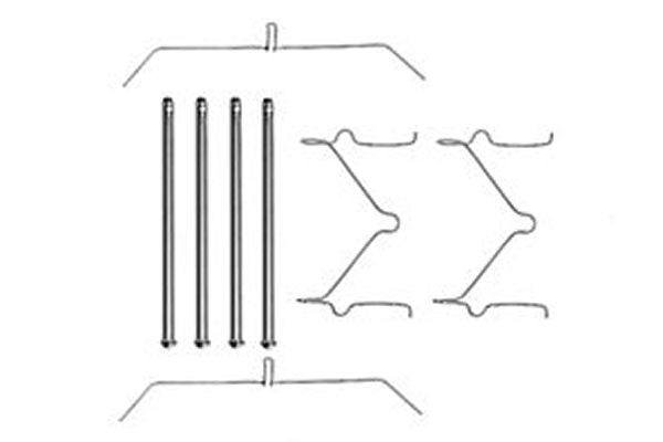 TRW Tilbehørssæt, skivebremsebelægning pfk290 for TOYOTA VW