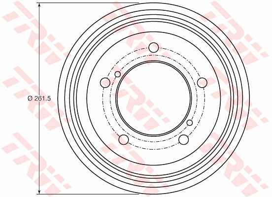 TRW Bremsetromle db4421 for SUZUKI
