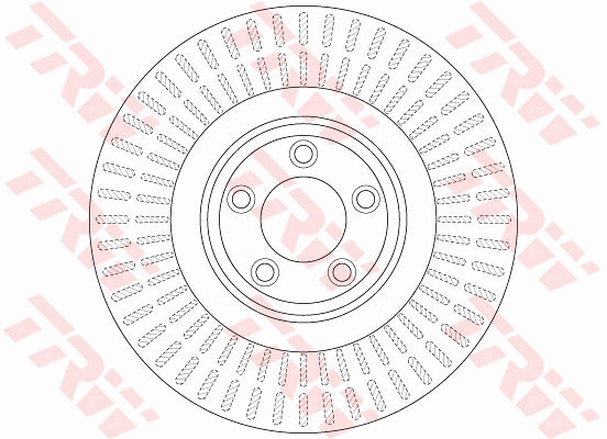 TRW Bremseskive df6146s 355mm 32mm for JAGUAR