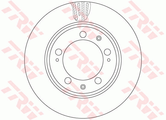 TRW Bremseskive df6484s 297mm 28mm for PORSCHE