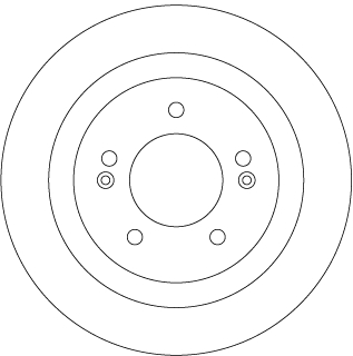 TRW Bremseskive df6367 284mm 10mm for HYUNDAI