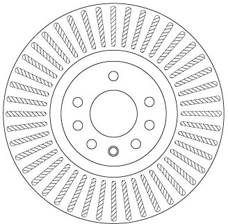 TRW Bremseskive df6677s 321mm 28mm for VAUXHALL