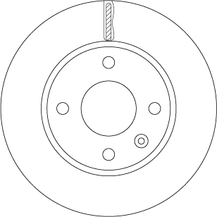 TRW Bremseskive df6783 236mm 20mm for VAUXHALL