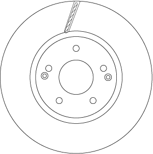 TRW Bremseskive df6804 298mm 26mm for SSANGYONG