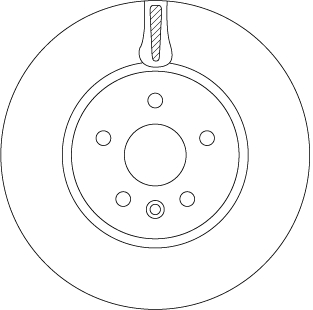 TRW Bremseskive df6820 300mm 26mm for VAUXHALL OPEL