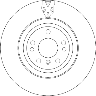 TRW Bremseskive df6833s 330mm 32mm for MERCEDES-BENZ