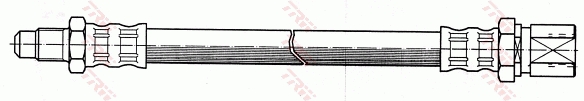 TRW Bremseslange phb152 for FIAT FSO SEAT LADA