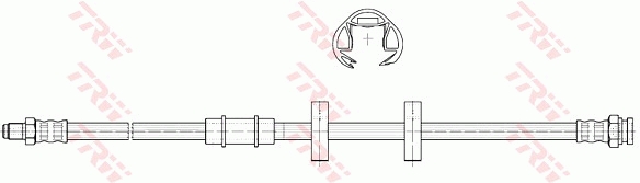 TRW Bremseslange phb327 for FIAT LANCIA SEAT