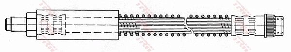 TRW Bremseslange phb422 for OPEL VAUXHALL RENAULT