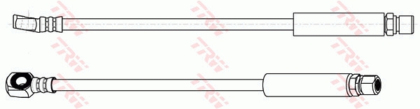 TRW Bremseslange phd348 for OPEL HOLDEN SAAB GENERAL MOTORS VAUXHALL