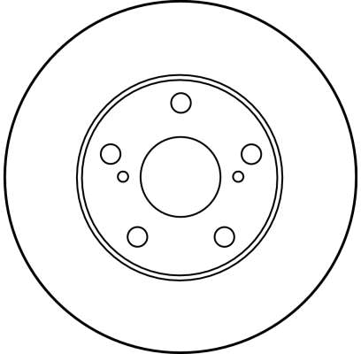 TRW Bremseskive df1431 275mm 28mm for TOYOTA LEXUS