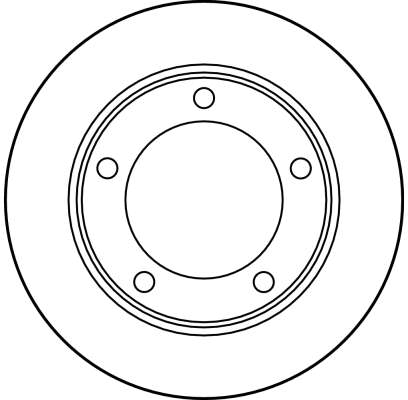 TRW Bremseskive df1725 272mm 11mm for LADA CHEVROLET