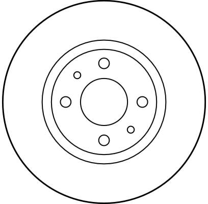 TRW Bremseskive df1747 258mm 12mm for LANCIA FIAT