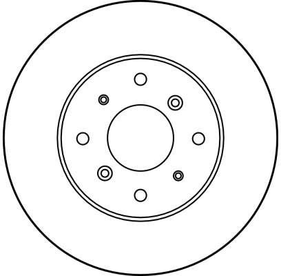TRW Bremseskive df1811 ventileret 262mm 21mm for ACURA HONDA ROVER