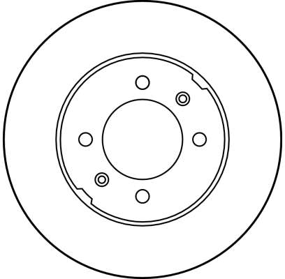TRW Bremseskive df1829 241mm 22mm for ROVER RELIANT