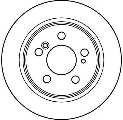 TRW Bremseskive df2563 278mm 9mm for MERCEDES-BENZ