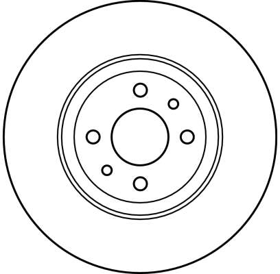 TRW Bremseskive df2566 284mm 22mm for ABARTH LANCIA ALFA ROMEO FIAT