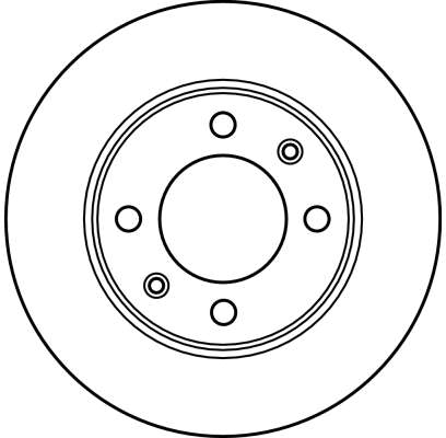 TRW Bremseskive df2581 247mm 8mm for CITROËN PEUGEOT