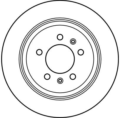 TRW Bremseskive df2582 fuld 290mm 10mm for PEUGEOT