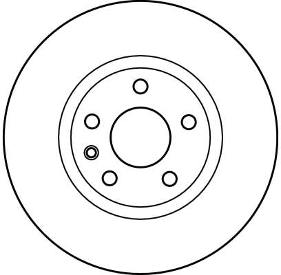 TRW Bremseskive df2645 296mm 28mm for VAUXHALL OPEL CHEVROLET CADILLAC