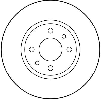 TRW Bremseskive df2686 258mm 20mm for FIAT LANCIA ALFA ROMEO