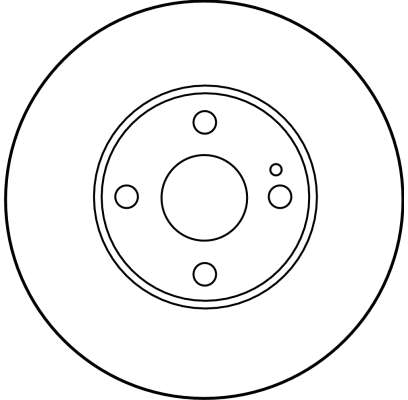 TRW Bremseskive df2702 257mm 22mm for MAZDA