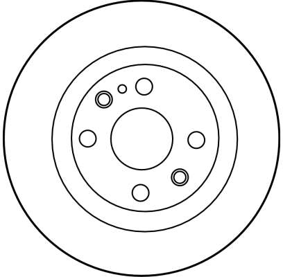 TRW Bremseskive df2703 251mm 9mm for MAZDA