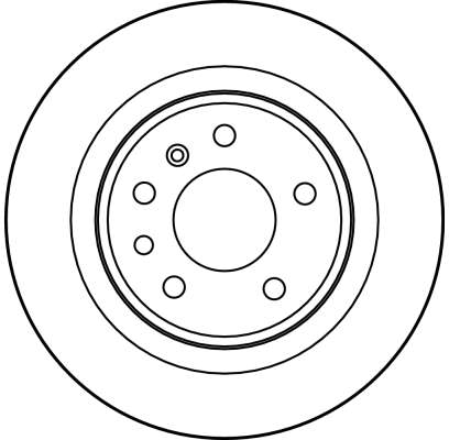 TRW Bremseskive df2714 286mm 12mm for OPEL