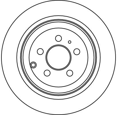 TRW Bremseskive df2715 fuld 295mm 10mm for FIAT PEUGEOT